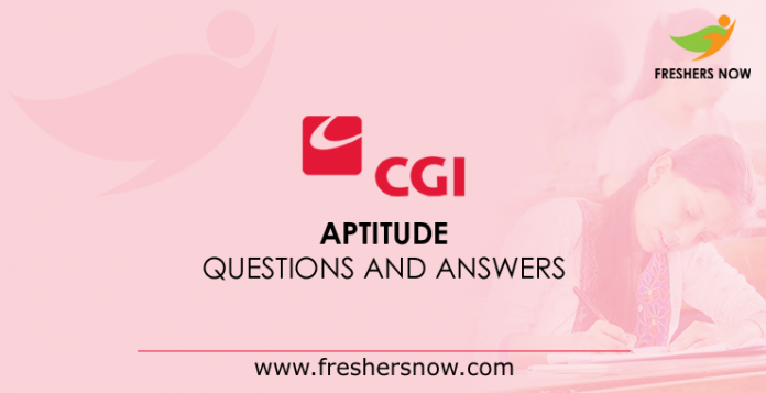 CGI Aptitude Questions and Answers