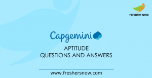 Capgemini Aptitude Questions And Answers For Freshers PDF Download ...