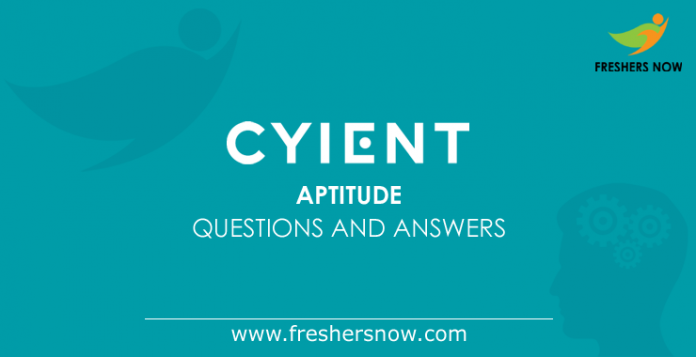Cyient Aptitude Questions and Answers