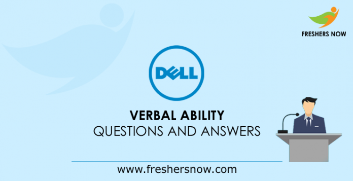 Dell Verbal Ability Questions and Answers