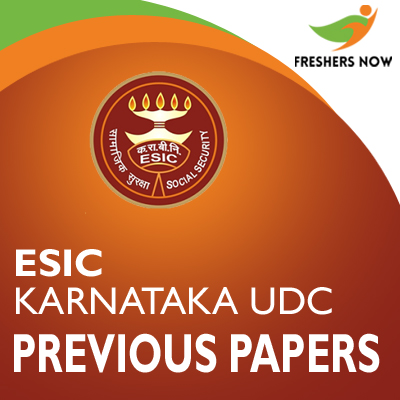 ESIC Karnataka UDC Previous Papers