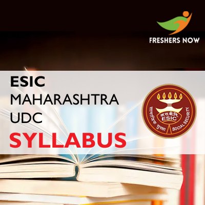ESIC Maharashtra UDC Syllabus 2019