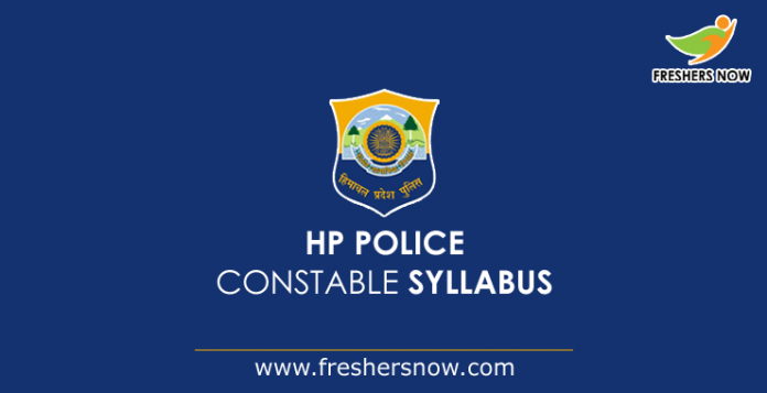 HP Police Constable Syllabus 2019