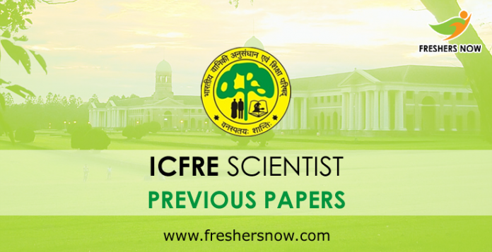 ICFRE Scientist Previous Papers