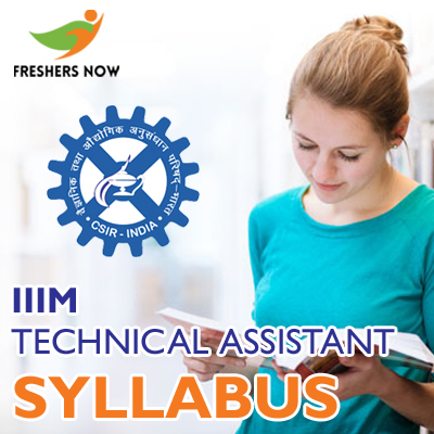 IIIM Technical Assistant Syllabus 2019