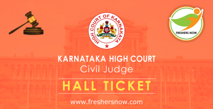 Karnataka High Court Civil Judge Hall Ticket