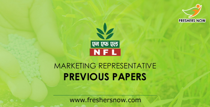 NFL Marketing Representative Previous Papers