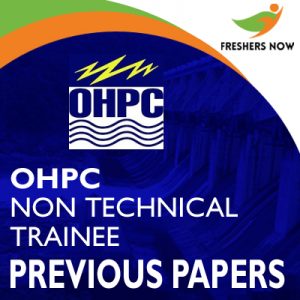 OHPC Non Technical Trainee Previous Papers