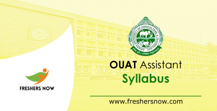 OUAT Assistant Syllabus 2019