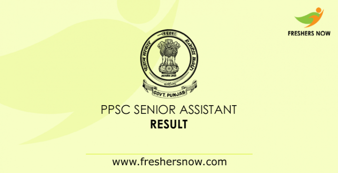 PPSC Senior Assistant Result 2019