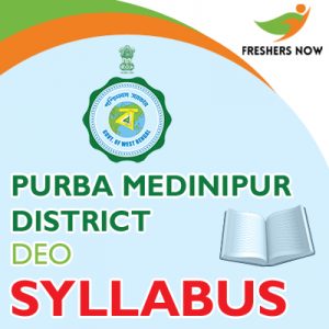 Purba Medinipur District DEO Syllabus 2019