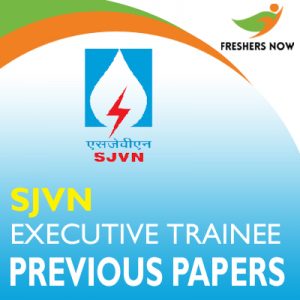 SJVN Executive Trainee Previous Papers