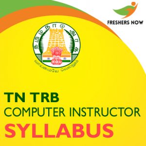 TN TRB Computer Instructor Syllabus 2019