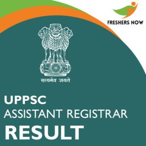 UPPSC Assistant Registrar Result 2019