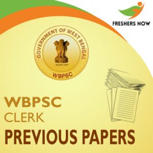 WBPSC Clerk Previous Papers