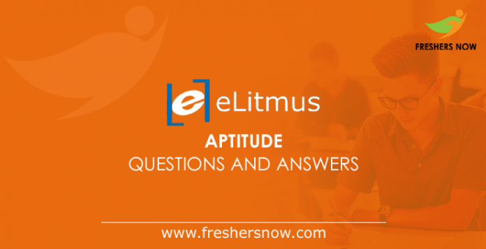 eLitmus Aptitude Questions and Answers