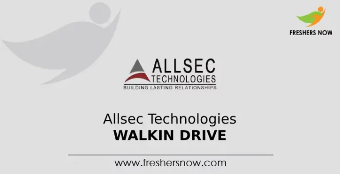 Allsec Technologies Walkin Drive