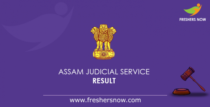 Assam Judicial Service Result 2019