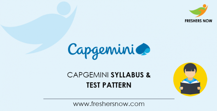 Capgemini Syllabus 2020