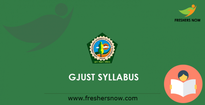 GJUST Syllabus 2019