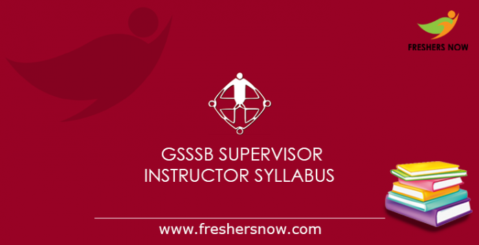 GSSSB Supervisor Instructor Syllabus 2019
