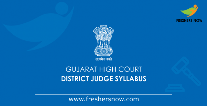 Gujarat High Court District Judge Syllabus