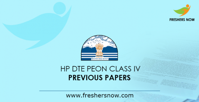 HP DTE Peon Class IV Previous Papers