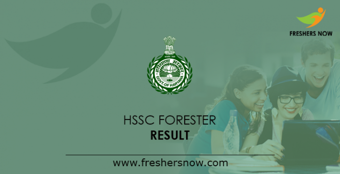 HSSC Forester Result 2019