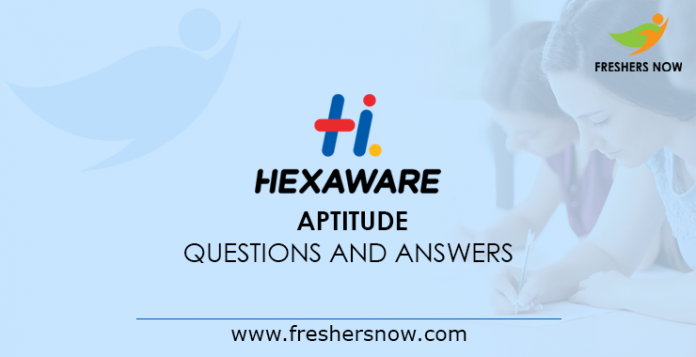 Hexaware Aptitude Questions and Answers
