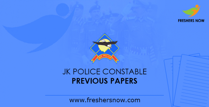 JK Police Constable Previous Papers