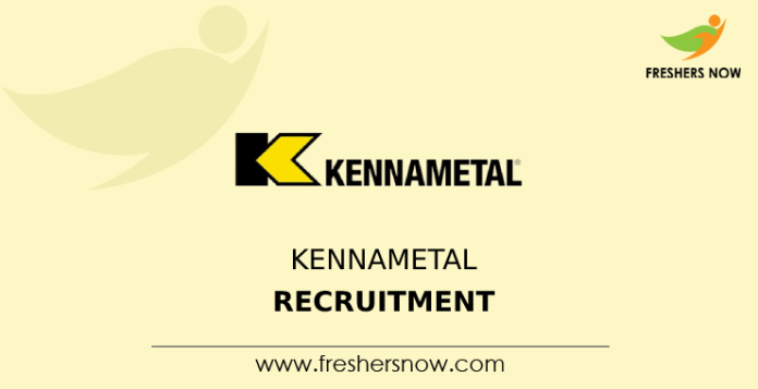 Kennametal Recruitment