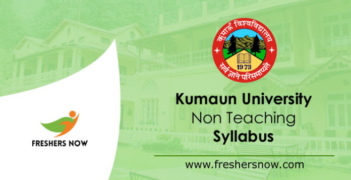 Kumaun University Non Teaching Syllabus 2019