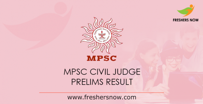 MPSC Civil Judge Prelims Result