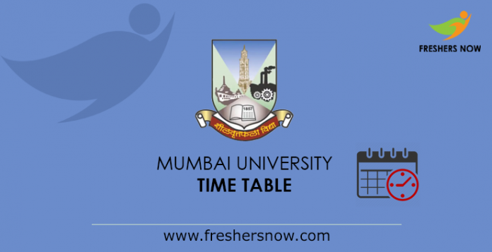 Mumbai University Time Table