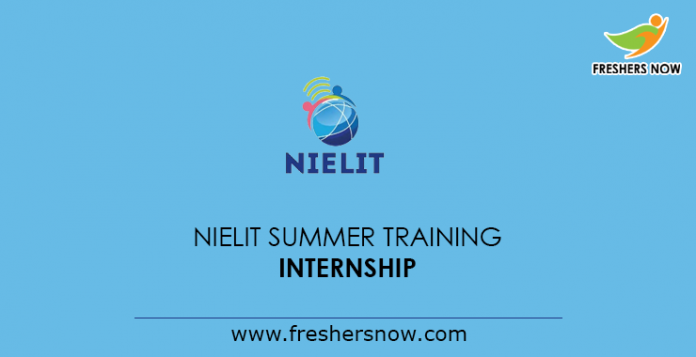 NIELIT Summer Training Internship 2019
