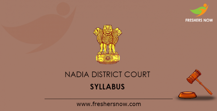 Nadia District Court Syllabus 2019