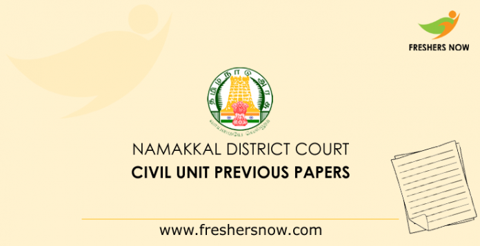 Namakkal District Court Civil Unit Previous Papers