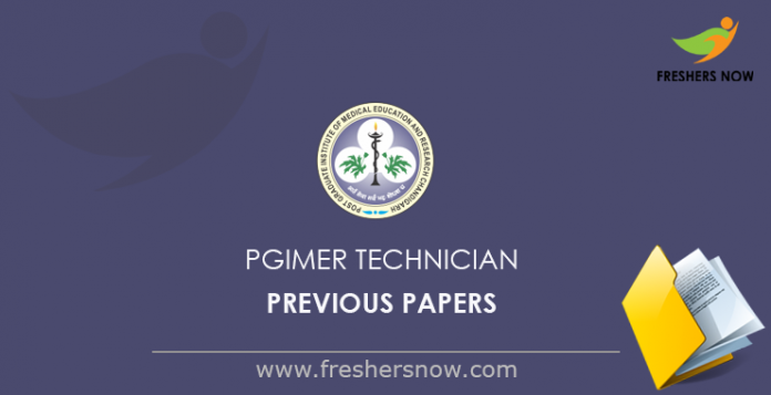 PGIMER Technician Previous Papers