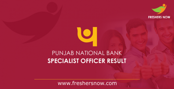 Punjab National Bank Specialist Officer Result