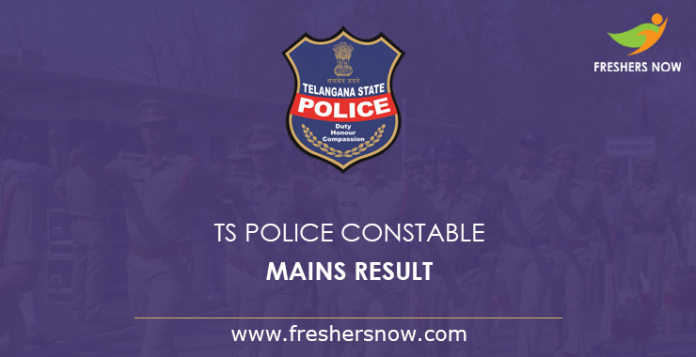 TS Police Constable Mains Result 2019