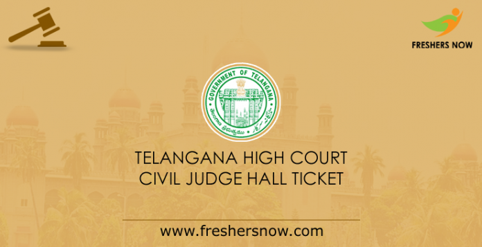 Telangana High Court Civil Judge Hall Ticket