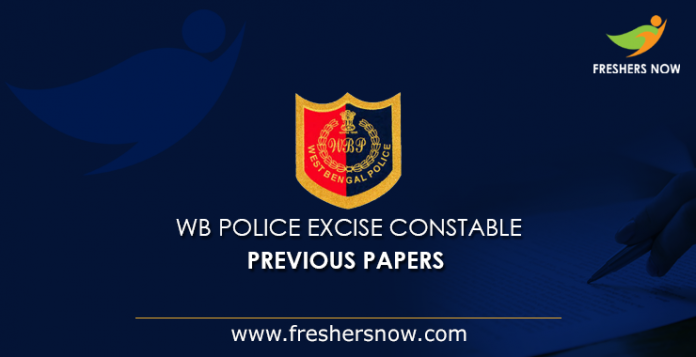 WB Police Excise Constable Previous Papers