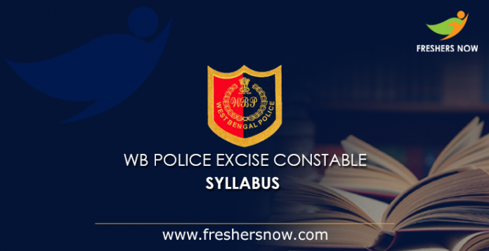 WB Police Excise Constable Syllabus 2019