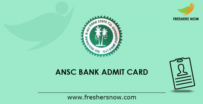 ANSC Bank Admit Card 2019