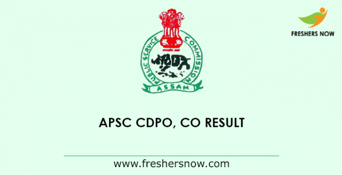 APSC CDPO Result 2019