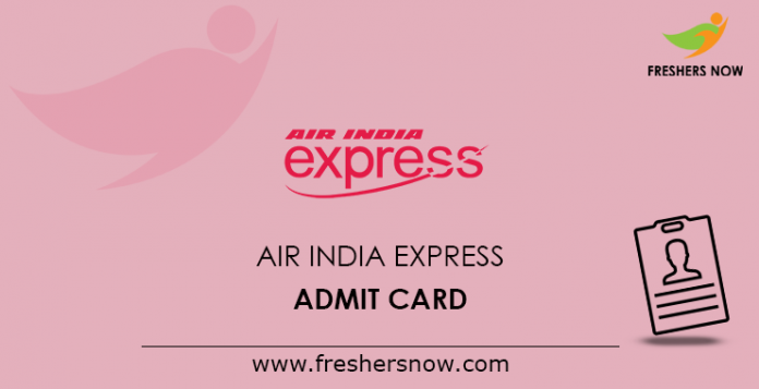 Air India Express Admit Card