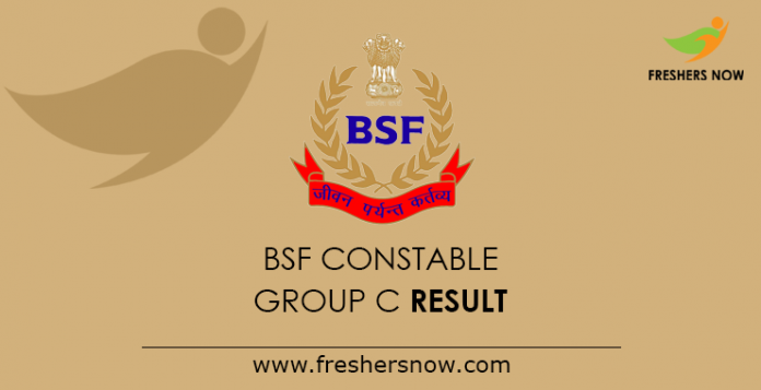 BSF Constable Group C Result