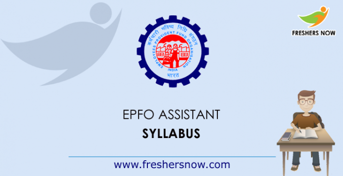 EPFO Assistant Syllabus 2019