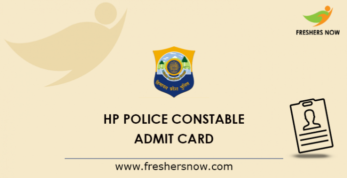 HP Police Constable Admit Card