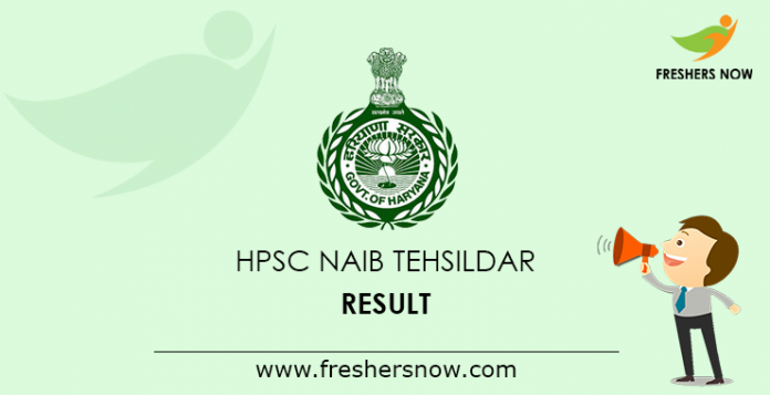 HPSC Naib Tehsildar Result 2019